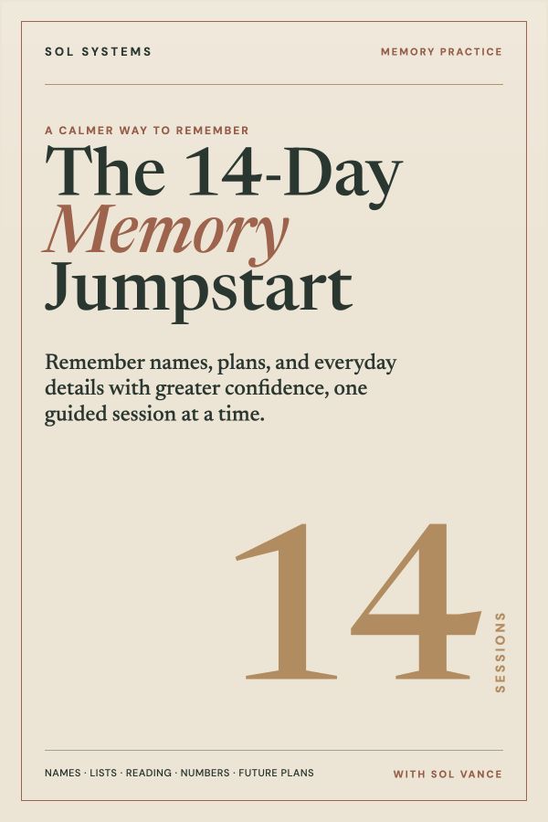 Book cover for The 14-Day Memory Jumpstart